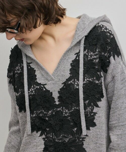 GRACE CONTINENTAL / グレースコンチネンタル ロング・マキシ丈ワンピース | ケミカルレースニットワンピース | 詳細18