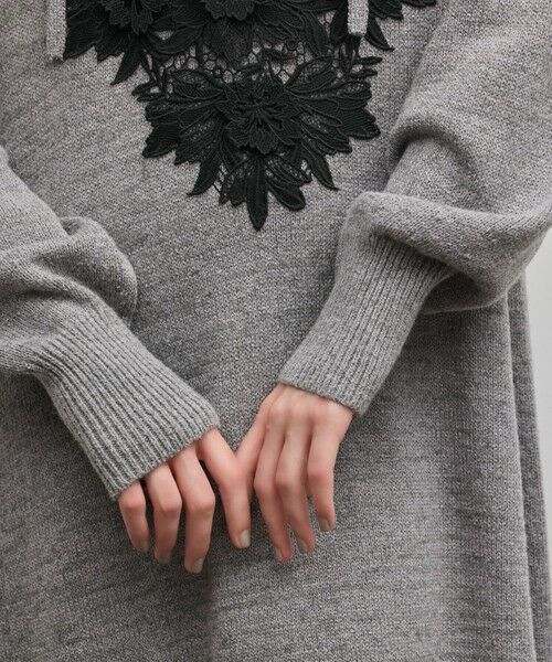 GRACE CONTINENTAL / グレースコンチネンタル ロング・マキシ丈ワンピース | ケミカルレースニットワンピース | 詳細19