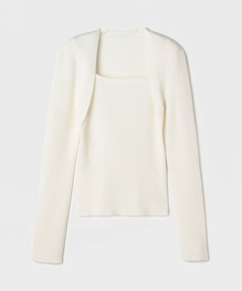 GRACE CONTINENTAL / グレースコンチネンタル ニット・セーター | スクエアリブニットトップ | 詳細7