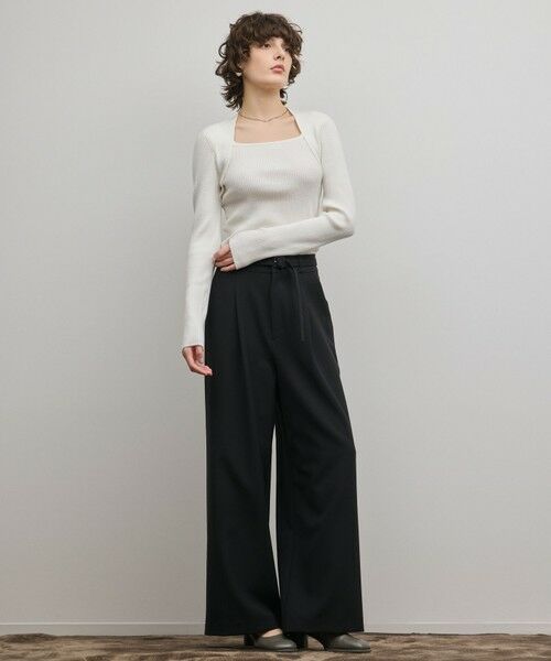 GRACE CONTINENTAL / グレースコンチネンタル ニット・セーター | スクエアリブニットトップ | 詳細1
