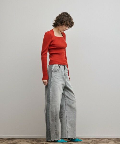 GRACE CONTINENTAL / グレースコンチネンタル ニット・セーター | スクエアリブニットトップ | 詳細7
