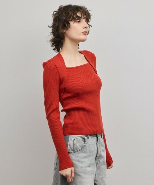 GRACE CONTINENTAL / グレースコンチネンタル ニット・セーター | スクエアリブニットトップ | 詳細10