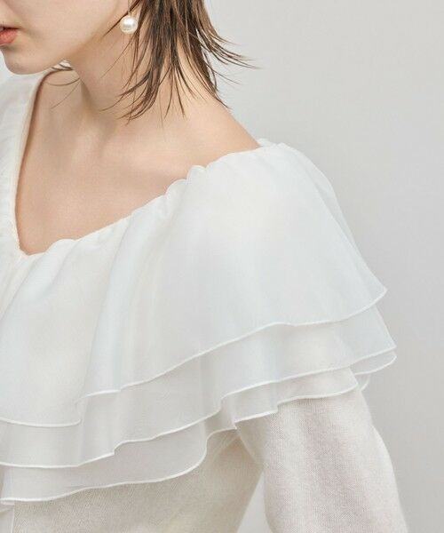 GRACE CONTINENTAL / グレースコンチネンタル カーディガン・ボレロ | フリルニットカーディガン | 詳細6