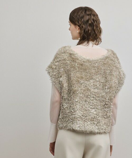 GRACE CONTINENTAL / グレースコンチネンタル ベスト | ラメフェザーベスト | 詳細5