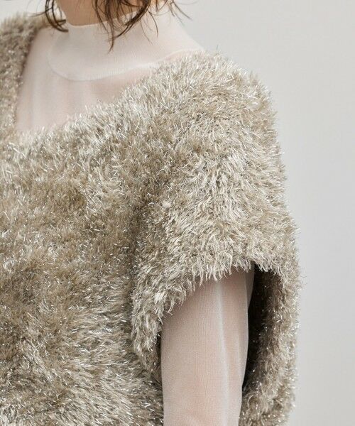 GRACE CONTINENTAL / グレースコンチネンタル ベスト | ラメフェザーベスト | 詳細7