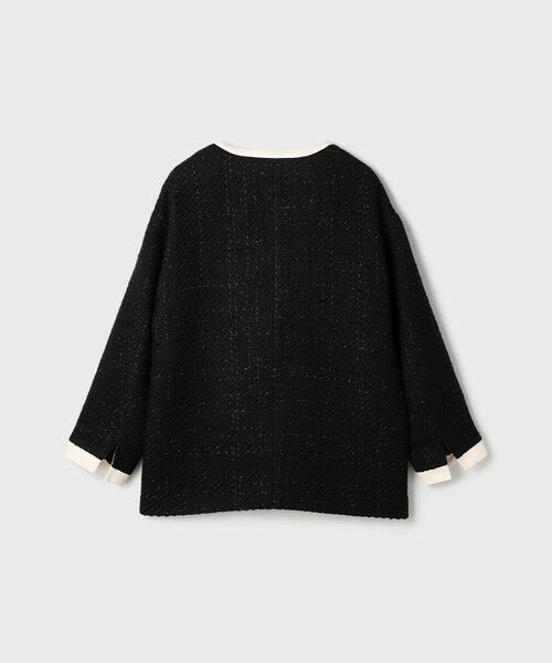 GRACE CONTINENTAL / グレースコンチネンタル ノーカラージャケット | ツイードトリミングジャケット | 詳細8