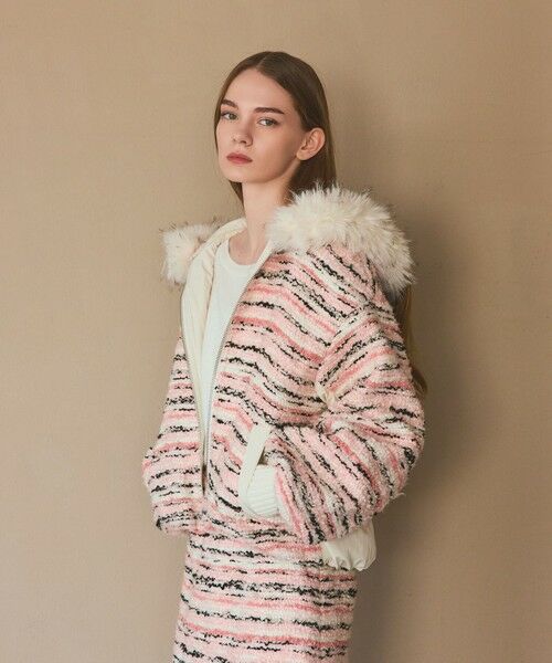 GRACE CONTINENTAL / グレースコンチネンタル ブルゾン | ツイードコンビショートブルゾン | 詳細2