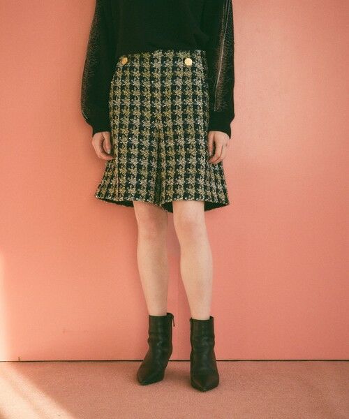 GRACE CONTINENTAL / グレースコンチネンタル その他パンツ | シャイニーツイードハーフパンツ | 詳細2