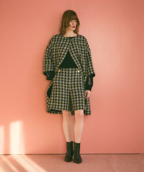 GRACE CONTINENTAL / グレースコンチネンタル その他パンツ | シャイニーツイードハーフパンツ | 詳細5