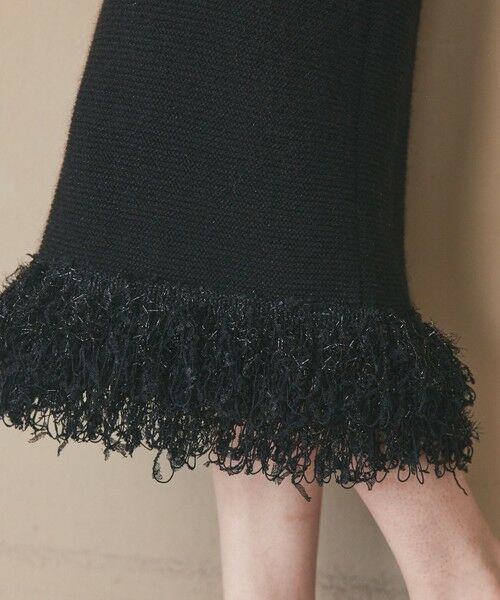 GRACE CONTINENTAL / グレースコンチネンタル ミニ・ひざ丈スカート | ラメフェザーフリンジスカート | 詳細11