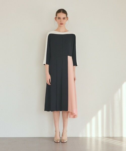 GRACE CONTINENTAL / グレースコンチネンタル ロング・マキシ丈ワンピース | カラーブロックドレス | 詳細4