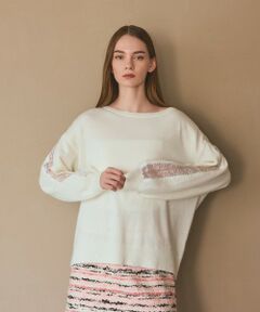 GRACE CONTINENTAL / グレースコンチネンタル ニット・セーター | レーススリーブトップ