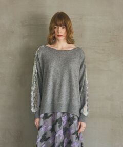 GRACE CONTINENTAL / グレースコンチネンタル ニット・セーター | レーススリーブトップ