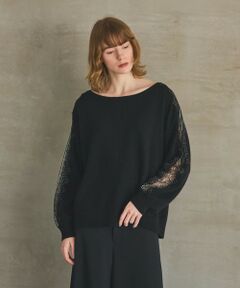 GRACE CONTINENTAL / グレースコンチネンタル ニット・セーター | レーススリーブトップ