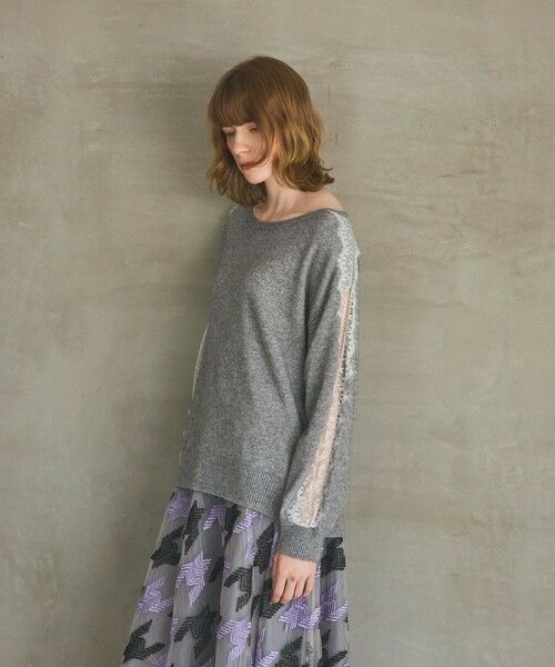 GRACE CONTINENTAL / グレースコンチネンタル ニット・セーター | レーススリーブトップ | 詳細10