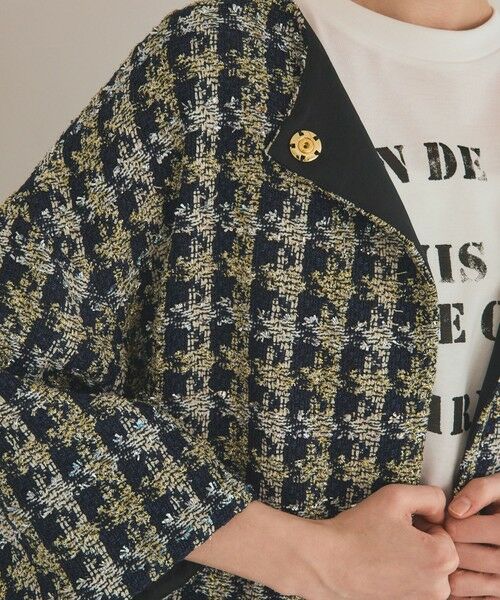 GRACE CONTINENTAL / グレースコンチネンタル その他アウター | シャイニーツイードコート | 詳細7