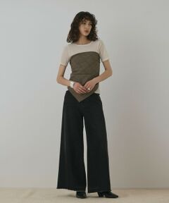 GRACE CONTINENTAL / グレースコンチネンタル デニムパンツ | ハイウエストバギ−デニム