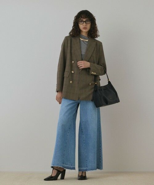 GRACE CONTINENTAL / グレースコンチネンタル デニムパンツ | ハイウエストバギ−デニム | 詳細1