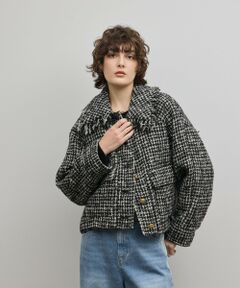 パディングツイードジャケット