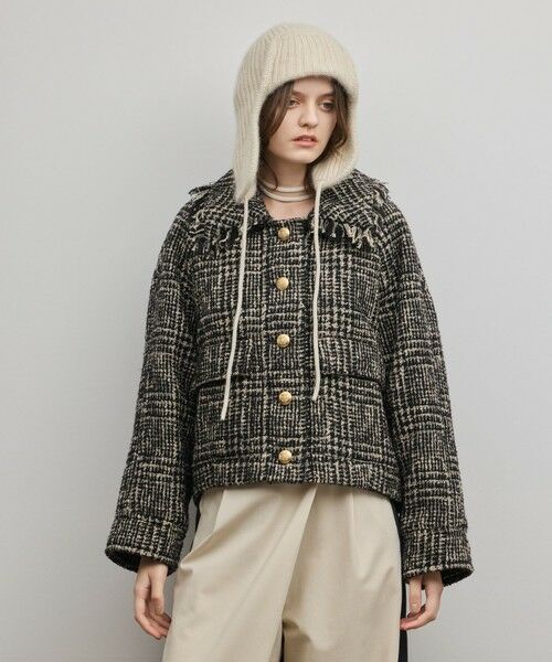 GRACE CONTINENTAL / グレースコンチネンタル その他アウター | パディングツイードジャケット | 詳細7