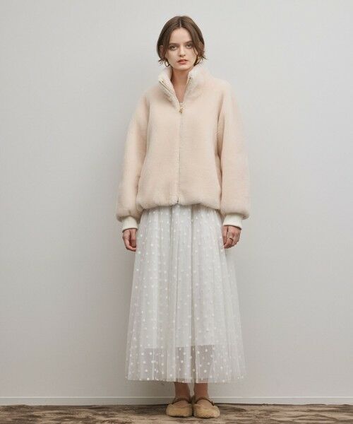 GRACE CONTINENTAL / グレースコンチネンタル その他アウター | ウールボアスタンドカラージャケット | 詳細1