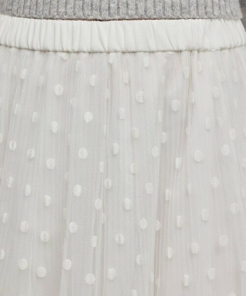 GRACE CONTINENTAL / グレースコンチネンタル ロング・マキシ丈スカート | フロッキードットプリーツスカート | 詳細9
