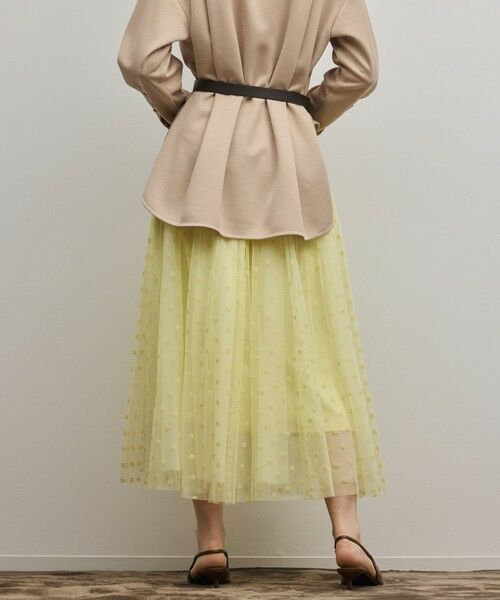 GRACE CONTINENTAL / グレースコンチネンタル ロング・マキシ丈スカート | フロッキードットプリーツスカート | 詳細16