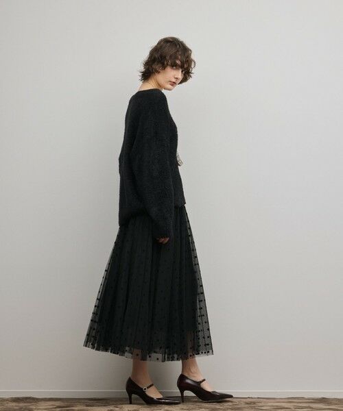 GRACE CONTINENTAL / グレースコンチネンタル ロング・マキシ丈スカート | フロッキードットプリーツスカート | 詳細19