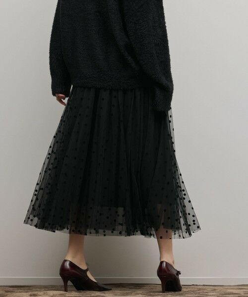 GRACE CONTINENTAL / グレースコンチネンタル ロング・マキシ丈スカート | フロッキードットプリーツスカート | 詳細23