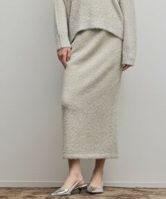GRACE CONTINENTAL / グレースコンチネンタル ロング・マキシ丈スカート | ラメフェザーニットスカート