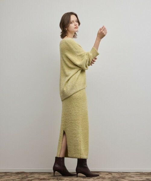 GRACE CONTINENTAL / グレースコンチネンタル ロング・マキシ丈スカート | ラメフェザーニットスカート | 詳細3