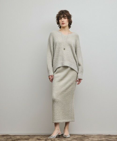 GRACE CONTINENTAL / グレースコンチネンタル ロング・マキシ丈スカート | ラメフェザーニットスカート | 詳細10