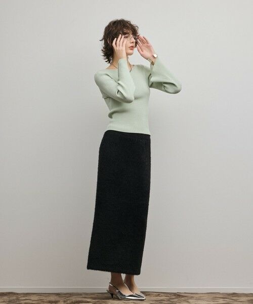 GRACE CONTINENTAL / グレースコンチネンタル ロング・マキシ丈スカート | ラメフェザーニットスカート | 詳細24