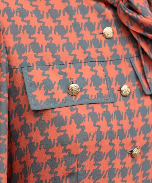 GRACE CONTINENTAL / グレースコンチネンタル ロング・マキシ丈ワンピース | バイカラーチェックプリントワンピース | 詳細10