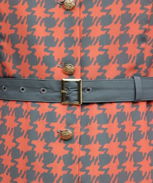 GRACE CONTINENTAL / グレースコンチネンタル ロング・マキシ丈ワンピース | バイカラーチェックプリントワンピース | 詳細11