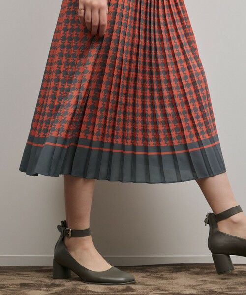 GRACE CONTINENTAL / グレースコンチネンタル ロング・マキシ丈ワンピース | バイカラーチェックプリントワンピース | 詳細14