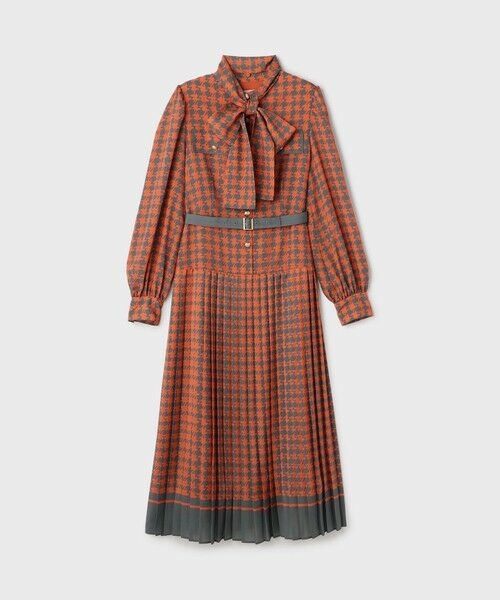 GRACE CONTINENTAL / グレースコンチネンタル ロング・マキシ丈ワンピース | バイカラーチェックプリントワンピース | 詳細18