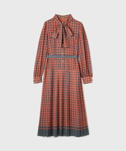 GRACE CONTINENTAL / グレースコンチネンタル ロング・マキシ丈ワンピース | バイカラーチェックプリントワンピース | 詳細19