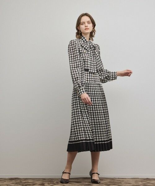 GRACE CONTINENTAL / グレースコンチネンタル ロング・マキシ丈ワンピース | バイカラーチェックプリントワンピース | 詳細19