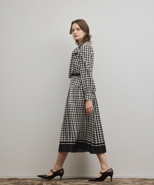 GRACE CONTINENTAL / グレースコンチネンタル ロング・マキシ丈ワンピース | バイカラーチェックプリントワンピース | 詳細21