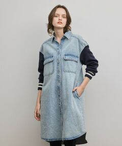 GRACE CONTINENTAL / グレースコンチネンタル ロング・マキシ丈ワンピース | ニットスリーブデニムワンピース