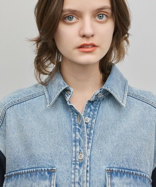 GRACE CONTINENTAL / グレースコンチネンタル ロング・マキシ丈ワンピース | ニットスリーブデニムワンピース | 詳細4