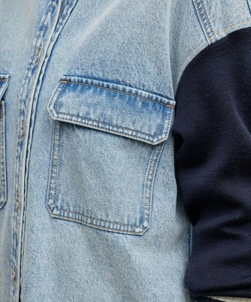 GRACE CONTINENTAL / グレースコンチネンタル ロング・マキシ丈ワンピース | ニットスリーブデニムワンピース | 詳細5