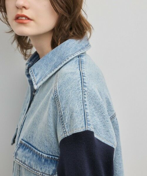 GRACE CONTINENTAL / グレースコンチネンタル ロング・マキシ丈ワンピース | ニットスリーブデニムワンピース | 詳細9