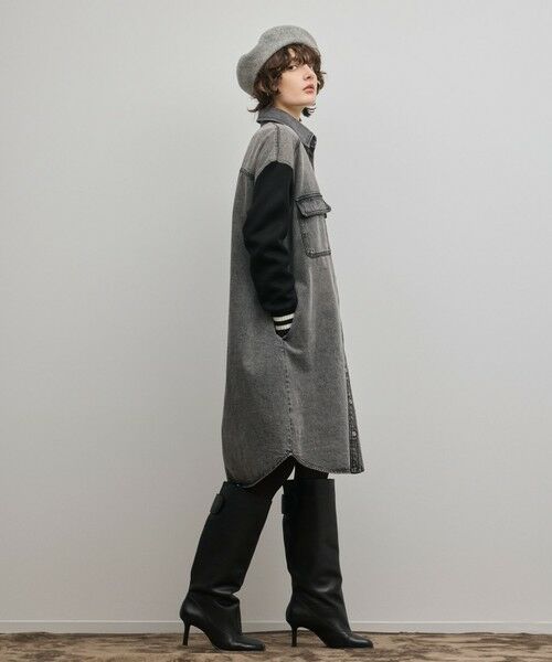 GRACE CONTINENTAL / グレースコンチネンタル ロング・マキシ丈ワンピース | ニットスリーブデニムワンピース | 詳細15