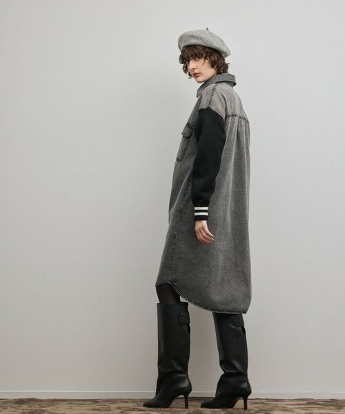 GRACE CONTINENTAL / グレースコンチネンタル ロング・マキシ丈ワンピース | ニットスリーブデニムワンピース | 詳細17