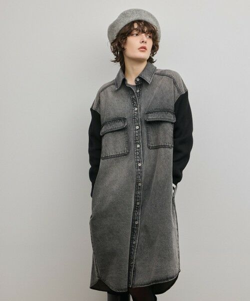 GRACE CONTINENTAL / グレースコンチネンタル ロング・マキシ丈ワンピース | ニットスリーブデニムワンピース | 詳細19