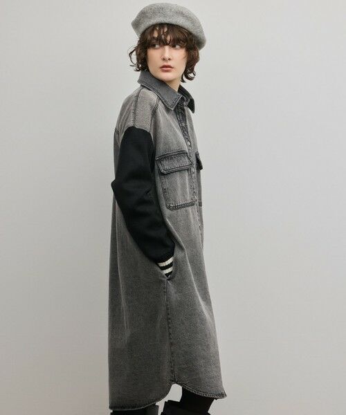 GRACE CONTINENTAL / グレースコンチネンタル ロング・マキシ丈ワンピース | ニットスリーブデニムワンピース | 詳細20