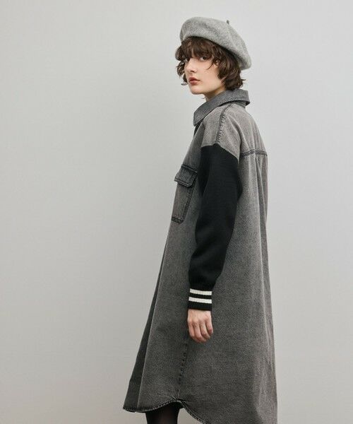 GRACE CONTINENTAL / グレースコンチネンタル ロング・マキシ丈ワンピース | ニットスリーブデニムワンピース | 詳細21