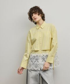 GRACE CONTINENTAL / グレースコンチネンタル シャツ・ブラウス | レースティアードシャツ